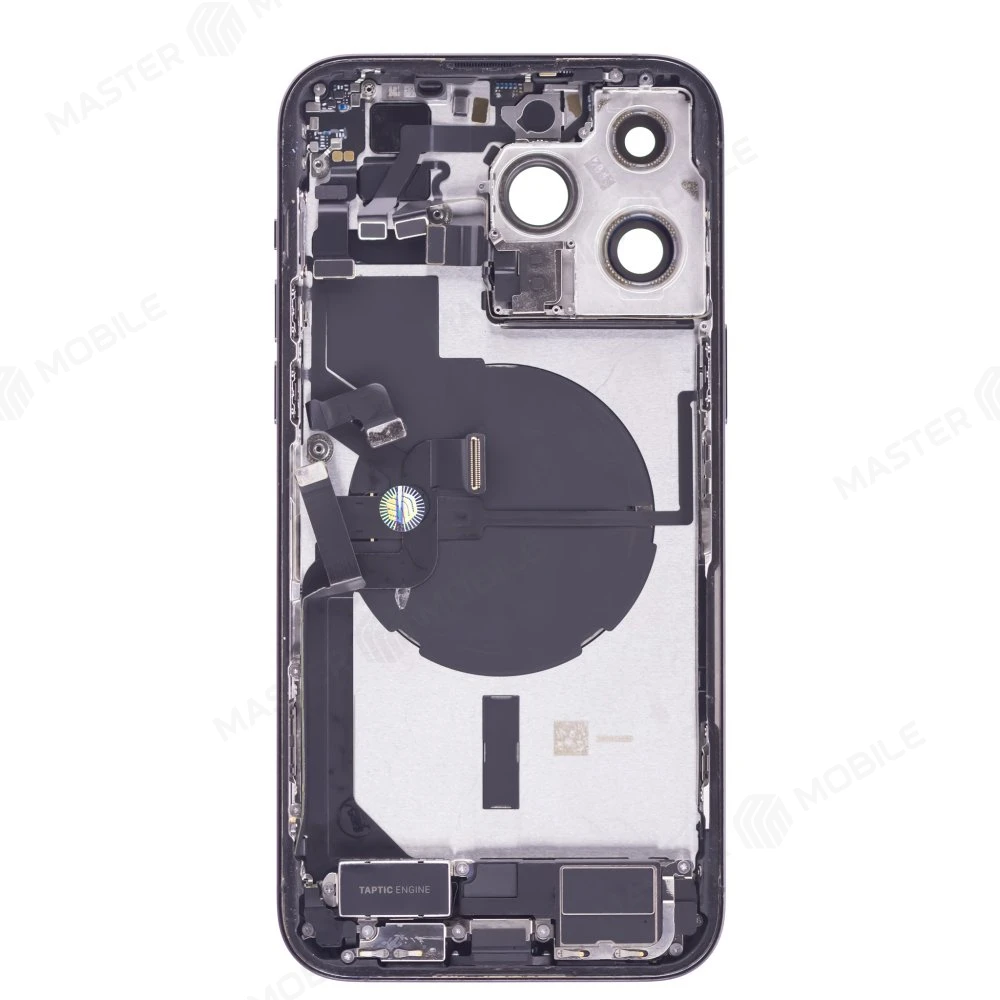 Корпус для Apple iPhone 14 Pro Max (серебристый) (в сборе) (с разбора) (ORIG100) (возможен дефект ЛКП) фото №2