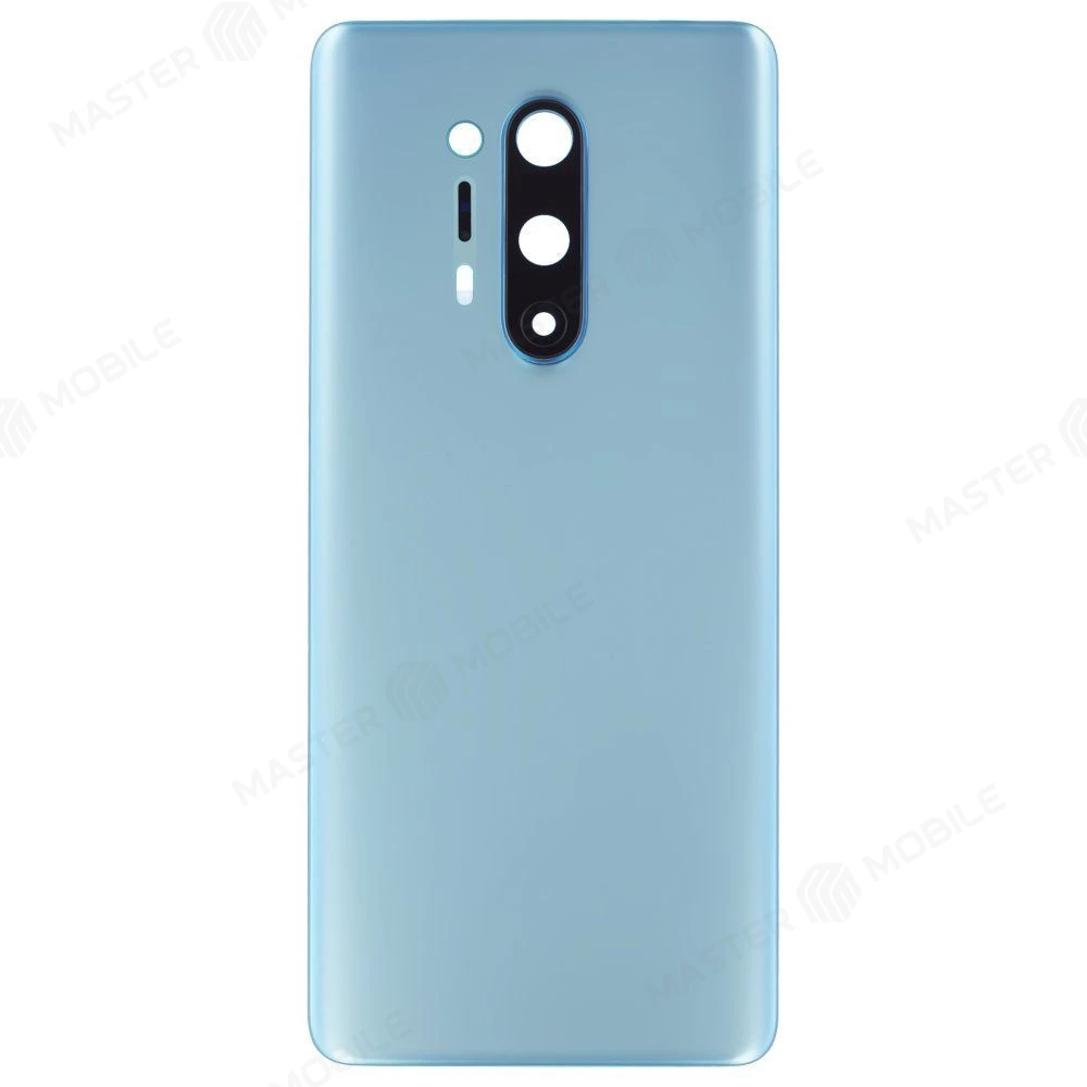 Задняя крышка для OnePlus 8 Pro (зеленый матовый) (в сборе со стеклом камеры) (ORIG100)  фото №1