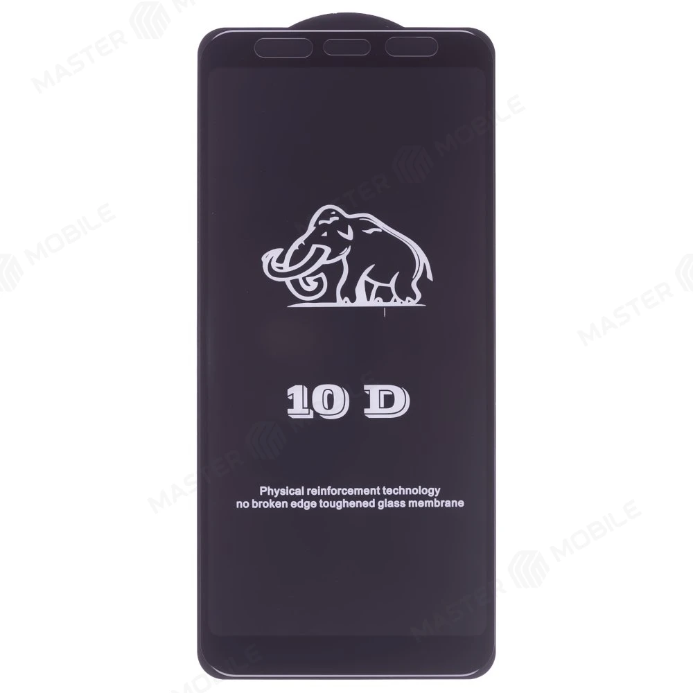 Защитное стекло 3D тех. пак. для Samsung A730 Galaxy A8+ (2018) (черный) 