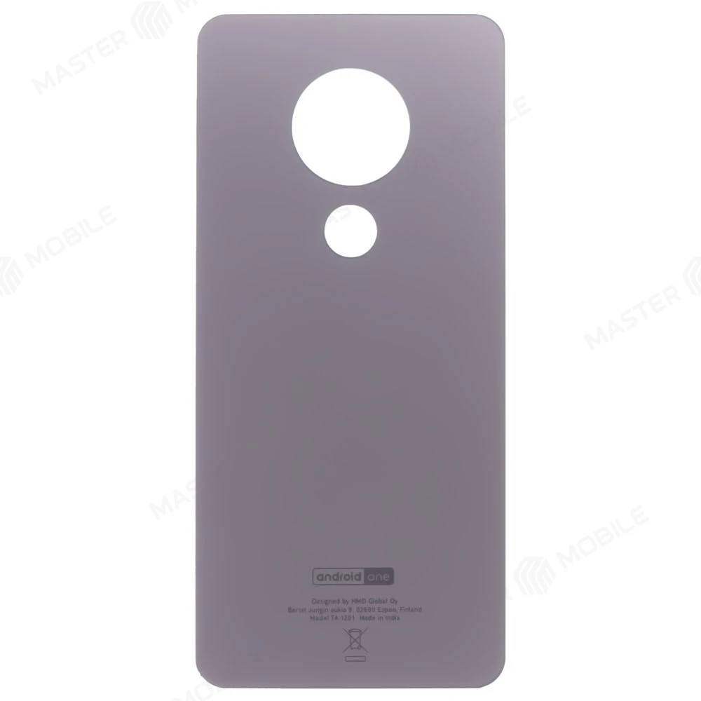 Задняя крышка для Nokia 7.2 (TA-1196) / 6.2 (TA-1198) (серебристый) фото №1