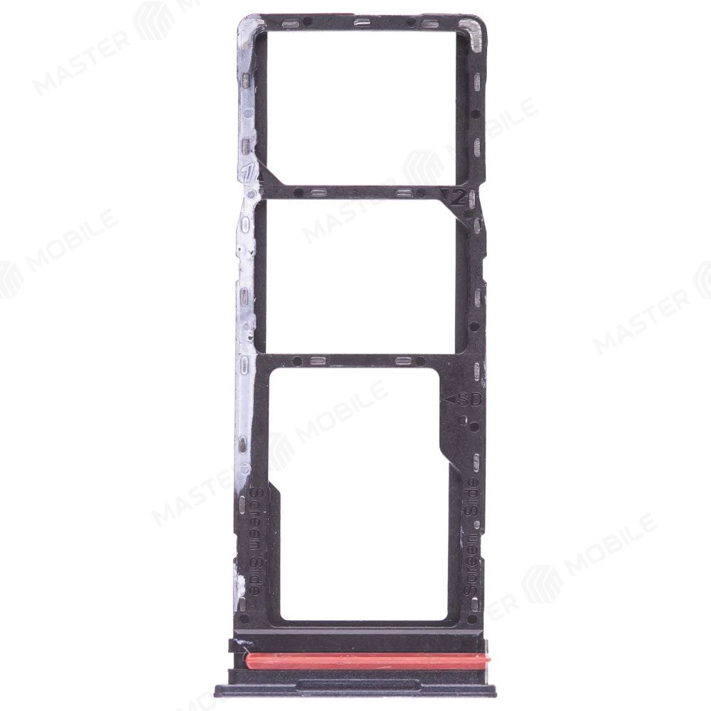 Держатель сим-карты для Tecno Spark GO 1 (KL4) (черный) фото №1