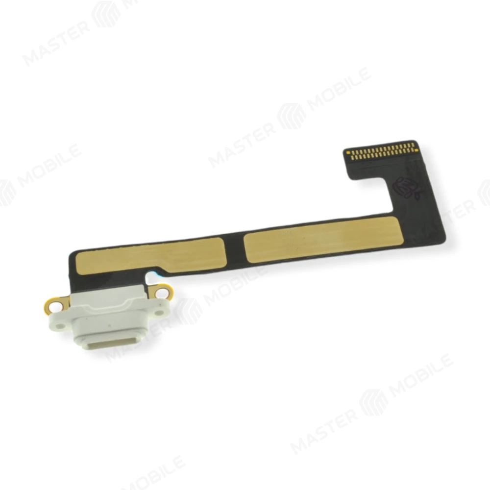 Шлейф для Apple iPad mini 2 (A1489/A1490/A1491) / iPad mini 3 (A1599/A1600) с комп. + разъем зарядки (белый) (ORIG100) фото №1