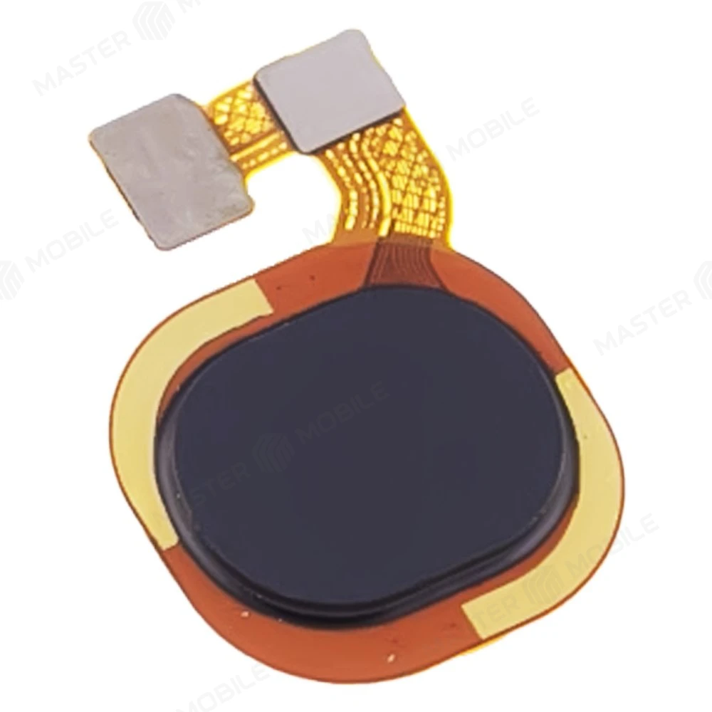 Шлейф для Tecno Spark 8C (KG5N) с комп. + сканер отпечатка пальца (черный)  фото №3