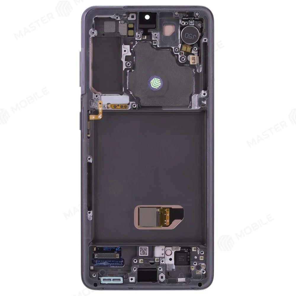 Дисплей для Samsung G991 Galaxy S21 + тачскрин (черный) (в рамке) (ORIG100) (возможен дефект ЛКП) фото №2