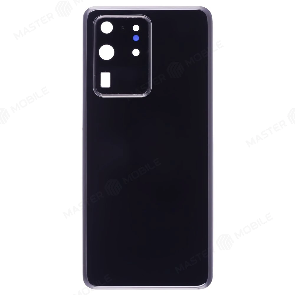 Задняя крышка для Samsung G988 Galaxy S20 Ultra (черный) (в сборе со стеклом камеры) фото №1
