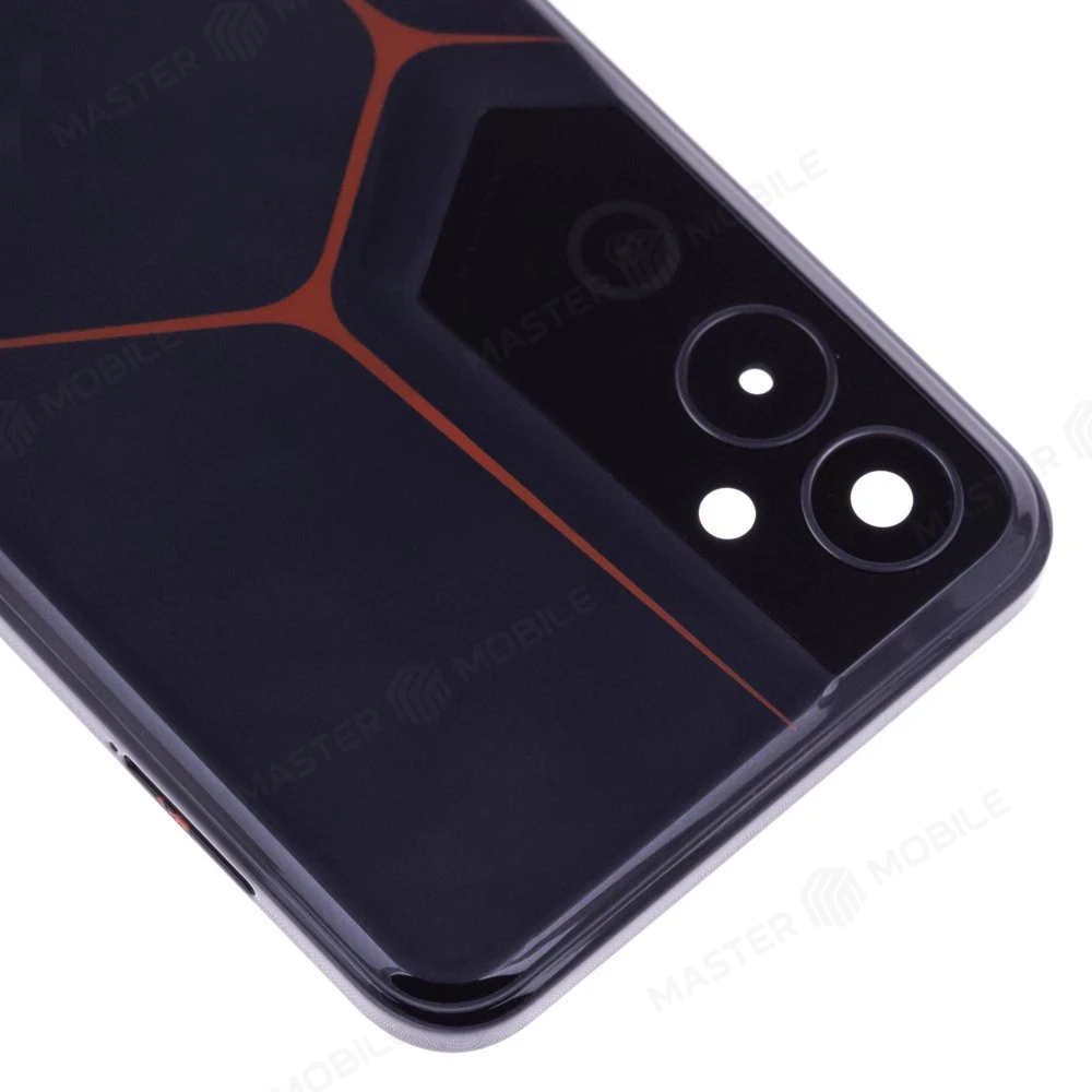 Задняя крышка для Tecno Pova Neo 2 (LG6n) (черный) (в сборе со стеклом камеры) фото №3
