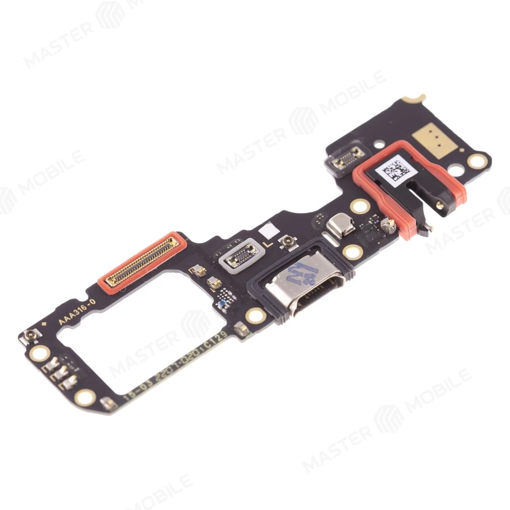 Нижняя плата для OPPO Reno 4 Lite (CPH2125) / Reno 5 Lite (CPH2205) с комп. + разъем зарядки + микрофон (ORIG100)  фото №3