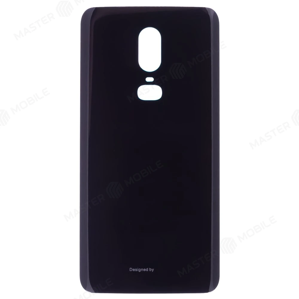 Задняя крышка для OnePlus 6 (черный глянец) фото №1