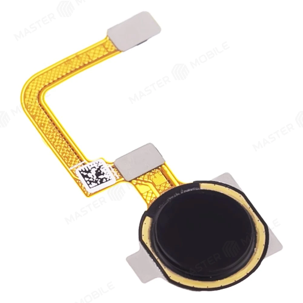 Шлейф для Realme C21Y (RMX3261/RMX3263) с комп. + сканер отпечатка пальца (черный) фото №3