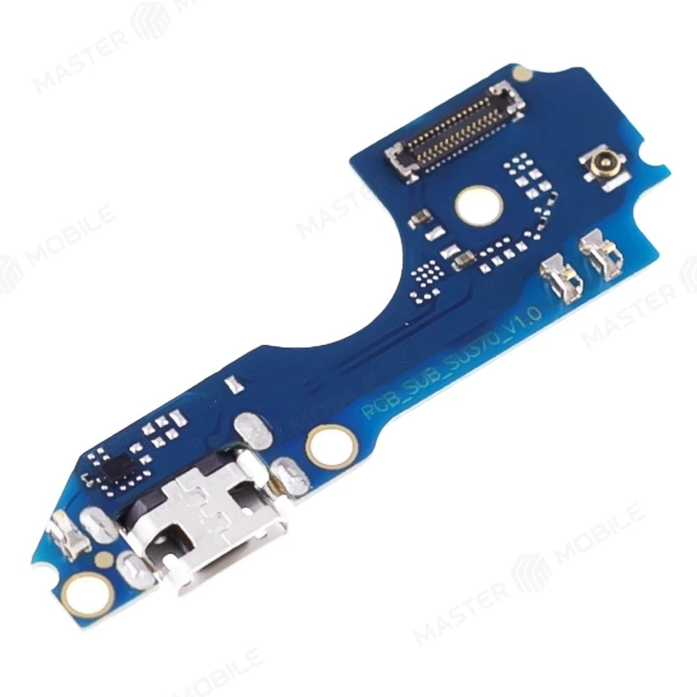 Нижняя плата для Itel A60s (A662LM) с комп. + разъем зарядки + микрофон  фото №3