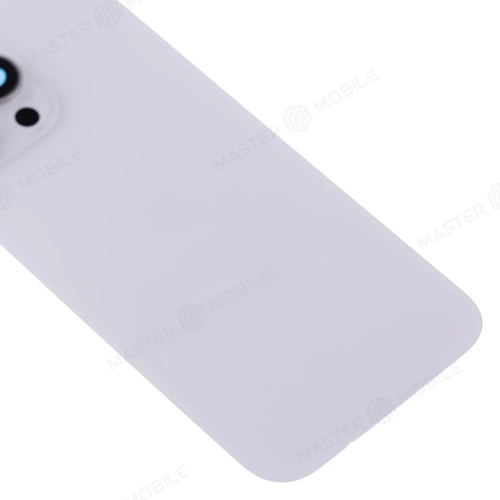 Задняя крышка для Apple iPhone 16 Pro Max (белый) (в сборе со стеклом камеры) (Premium)  фото №4