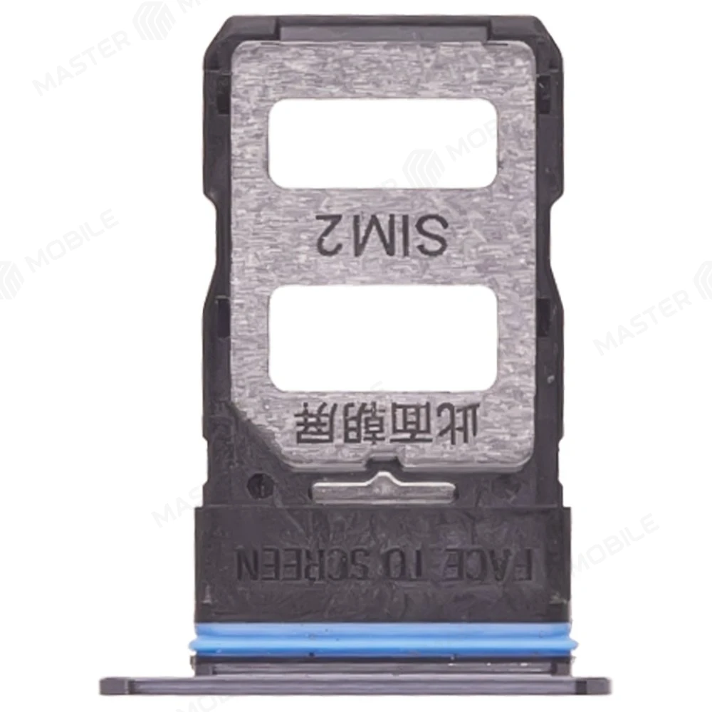 Держатель сим-карты для Xiaomi Mi 10T Pro 5G (M2007J3SG) (черный)  фото №2