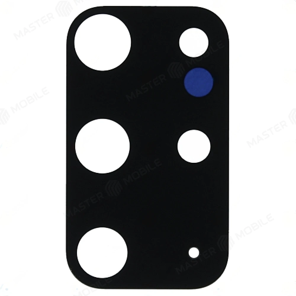 Стекло задней камеры для Samsung G985 Galaxy S20+ (без рамки) (черный) фото №1