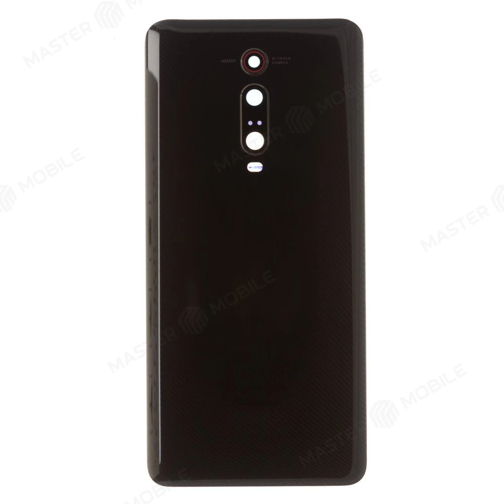 Задняя крышка для Xiaomi Mi 9T (M1903F10G) / Mi 9T Pro (M1903F11G) (черный) (в сборе со стеклом камеры) (ORIG100)  фото №1