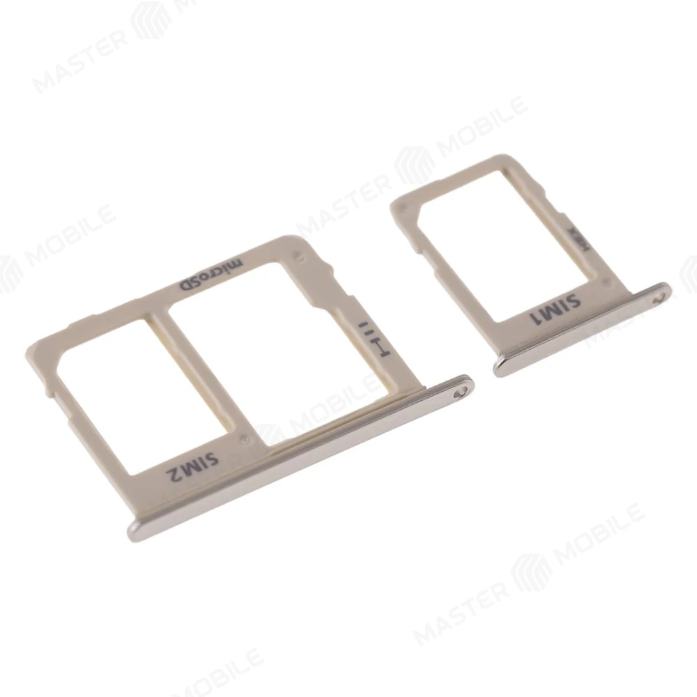 Держатель сим-карты для Samsung J600 Galaxy J6 (2018) / J810 Galaxy J8 (2018) (золотистый) фото №3