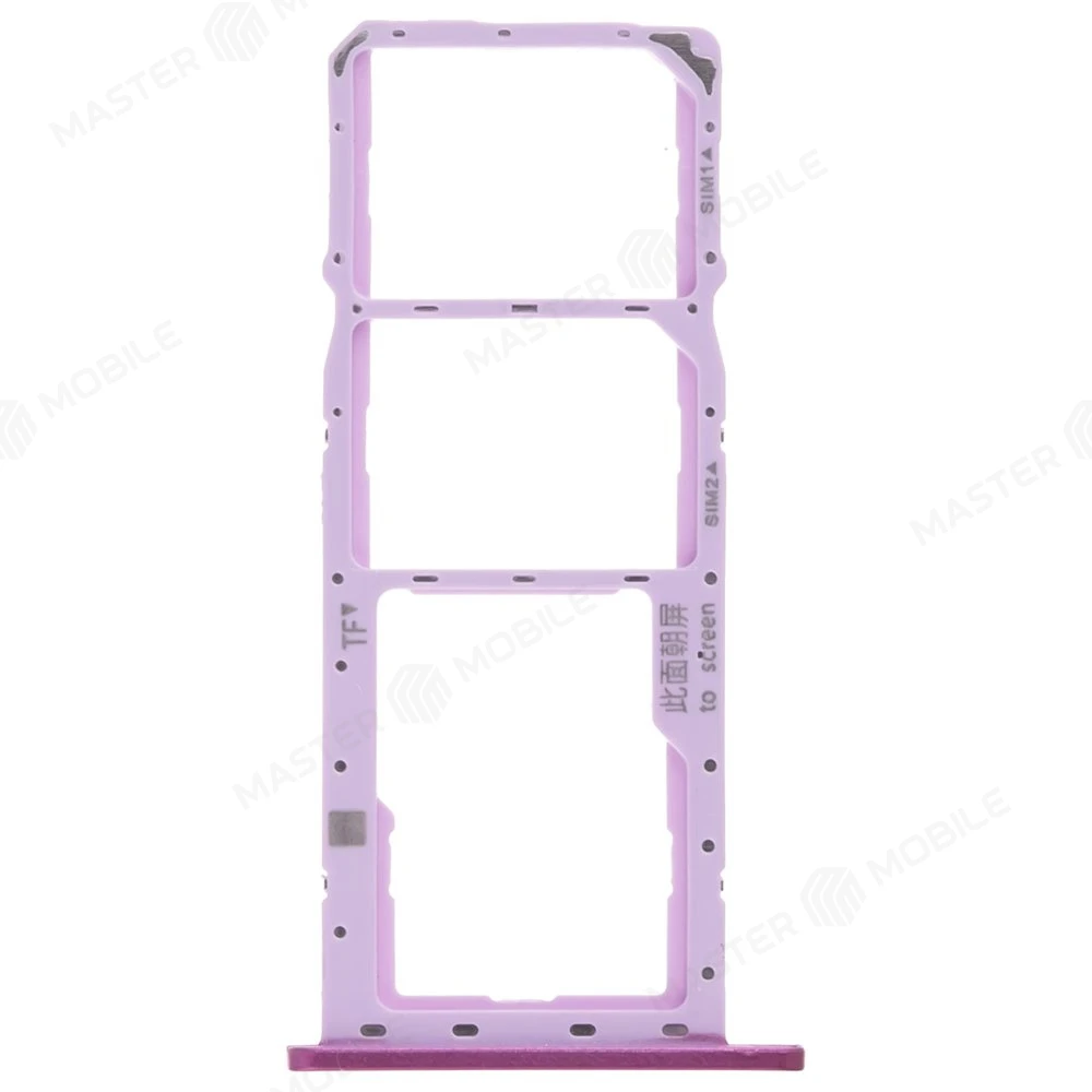 Держатель сим-карты для Huawei Y7 2019 (DUB-LX1) / Y7 Pro 2019 (DUB-LX2) (фиолетовый) фото №1