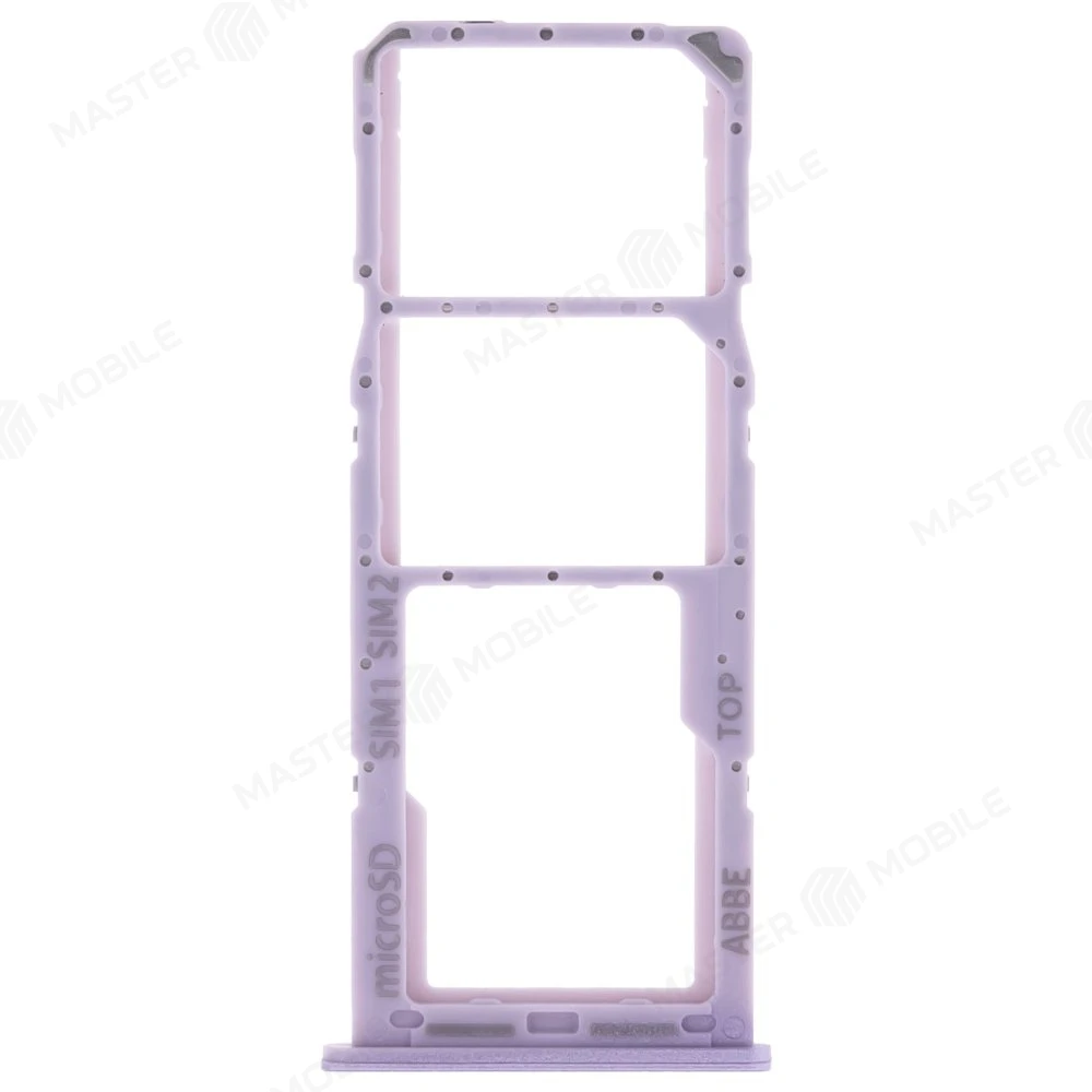 Держатель сим-карты для Samsung A225 Galaxy A22 / Realme C11 (RMX2185) (фиолетовый) фото №1