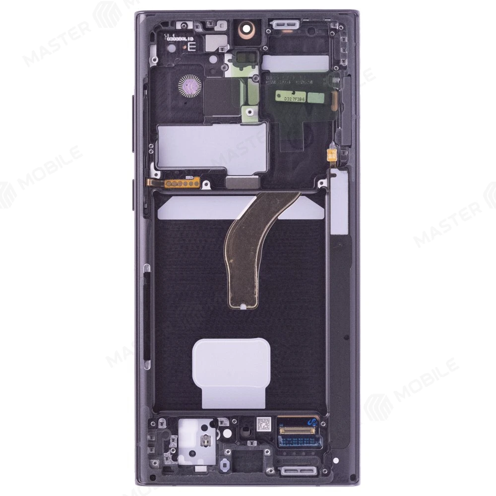 Дисплей для Samsung S908 Galaxy S22 Ultra + тачскрин (черный) (в рамке) (ORIG100) (возможен дефект ЛКП) фото №2