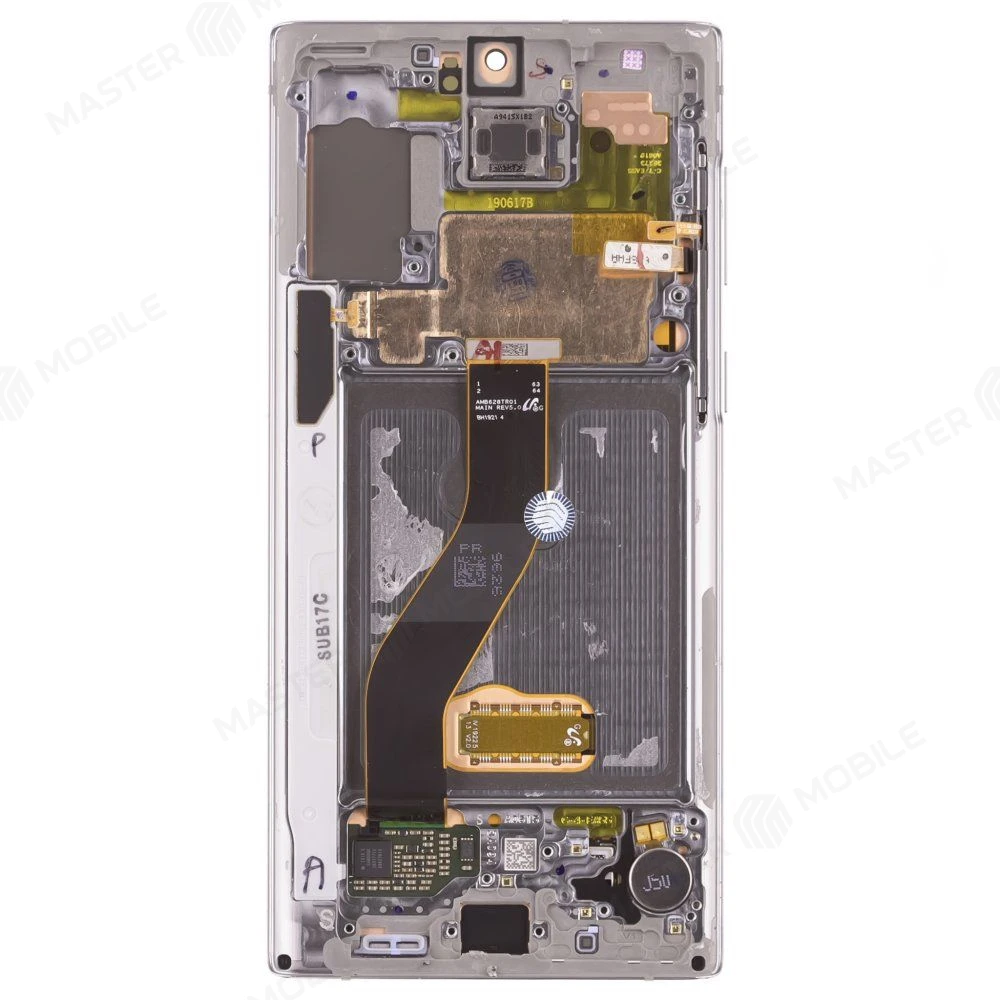 Дисплей для Samsung N970 Galaxy Note 10 + тачскрин (серый) (в рамке) (ORIG100) (возможен дефект ЛКП) фото №2