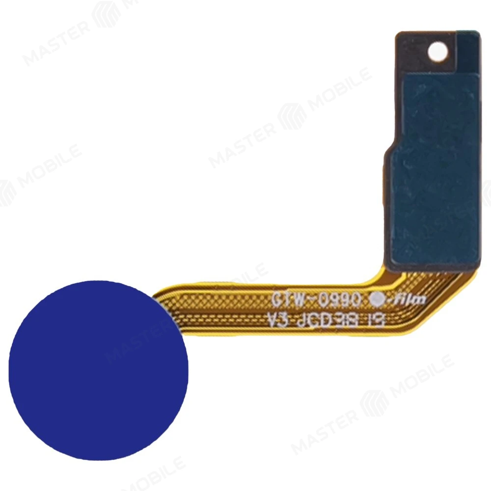 Шлейф для Huawei Mate 20 (HMA-L29) с комп. + сканер отпечатка пальца (синий)  фото №1