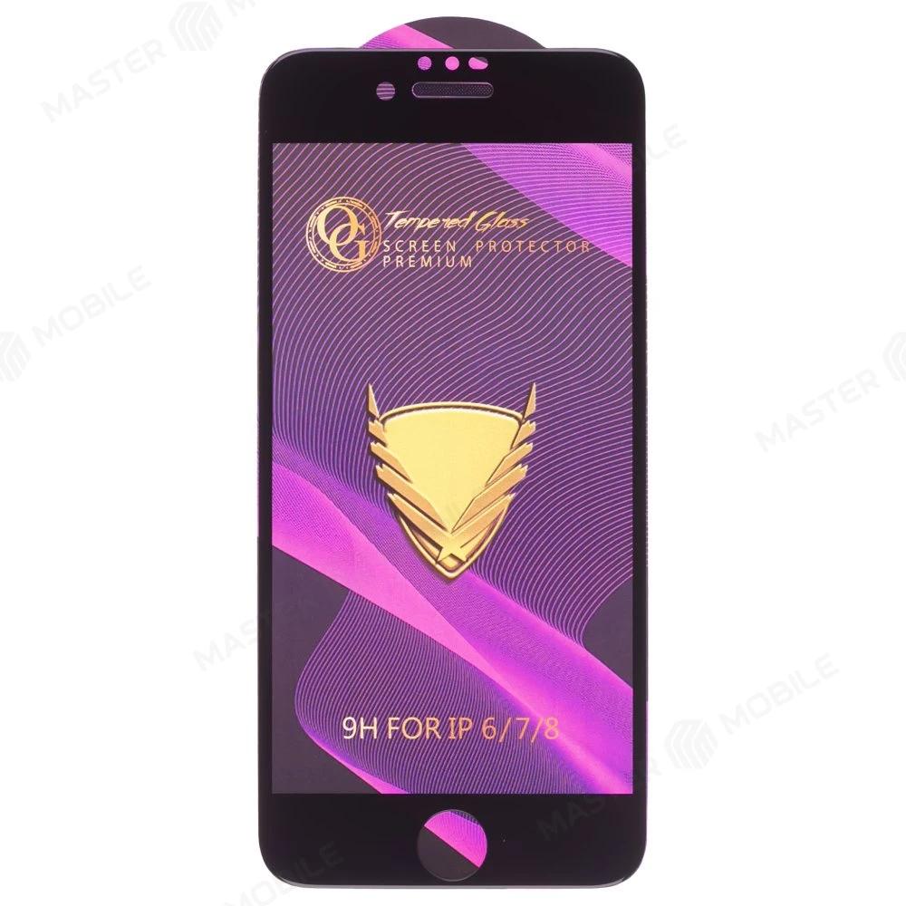 Защитное стекло OG Glass (3 в 1) для Apple iPhone 6 / iPhone 6s (черный) фото №1