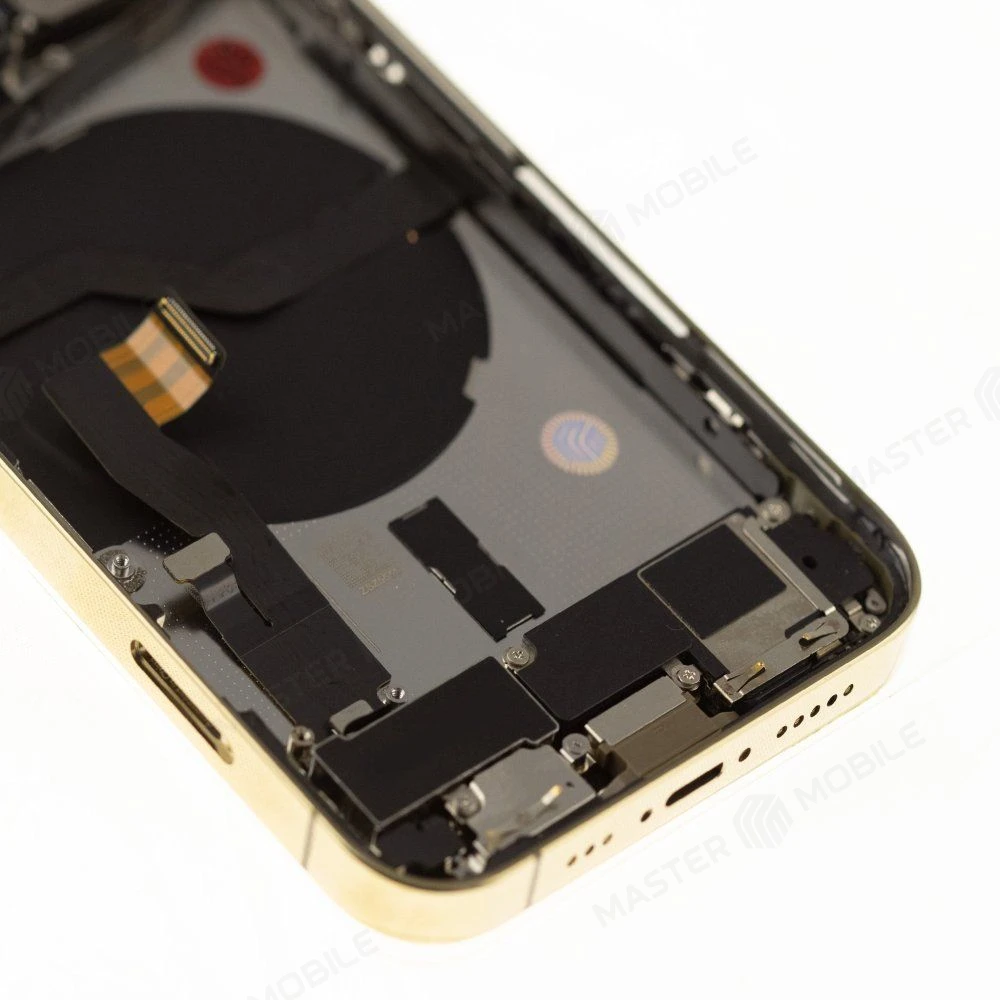 Корпус для Apple iPhone 12 Pro (золотистый) (в сборе) (ORIG100) (Снятый) (возможен дефект ЛКП) фото №4
