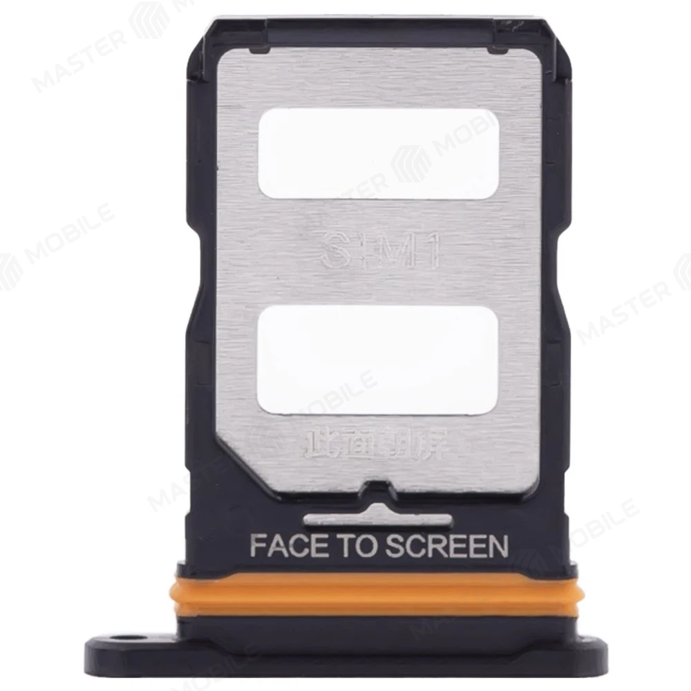 Держатель сим-карты для Xiaomi 12 Lite (2203129G) (черный) фото №1