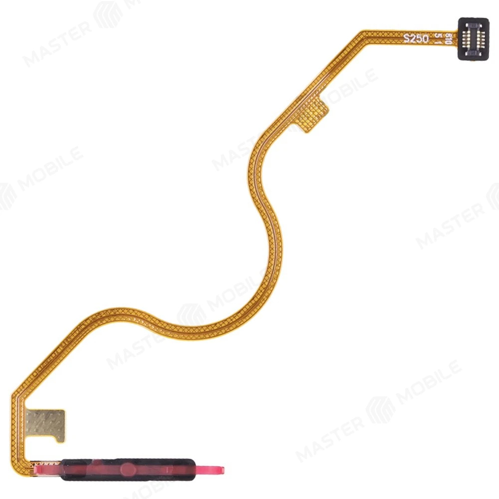 Шлейф для Infinix Hot 20 (X6826B) с комп. + сканер отпечатка пальца (голубой) фото №2