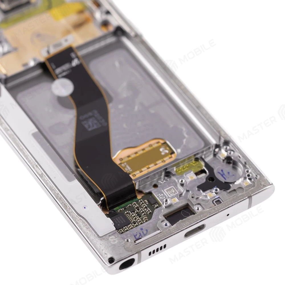 Дисплей для Samsung N970 Galaxy Note 10 + тачскрин (серебристый) (в рамке) (ORIG100) (возможен дефект ЛКП) фото №4