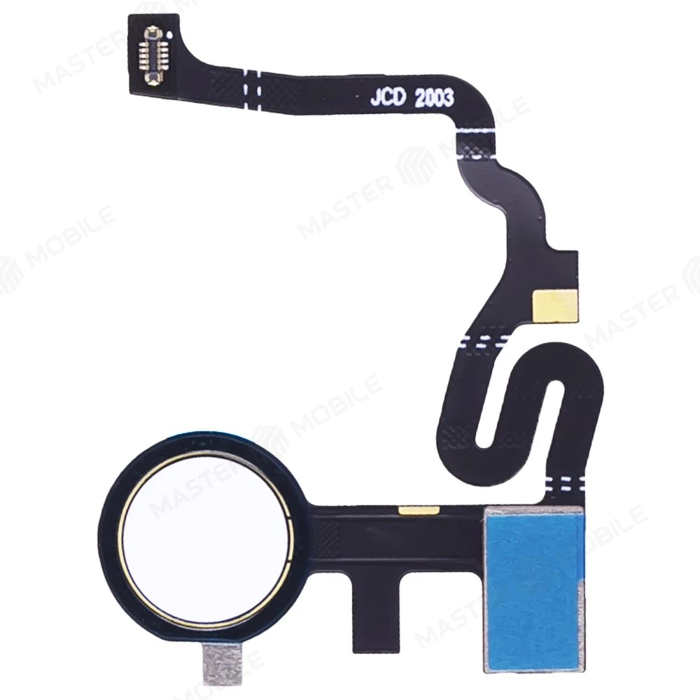 Шлейф для Google Pixel 4A (G025J/GA02099/G025N) с комп. + сканер отпечатка пальца (белый) фото №1