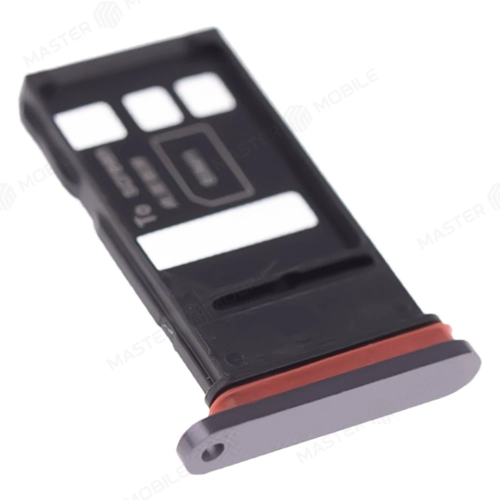 Держатель сим-карты для Huawei Honor 30 Pro+ (EBG-AN10) (черный) фото №3