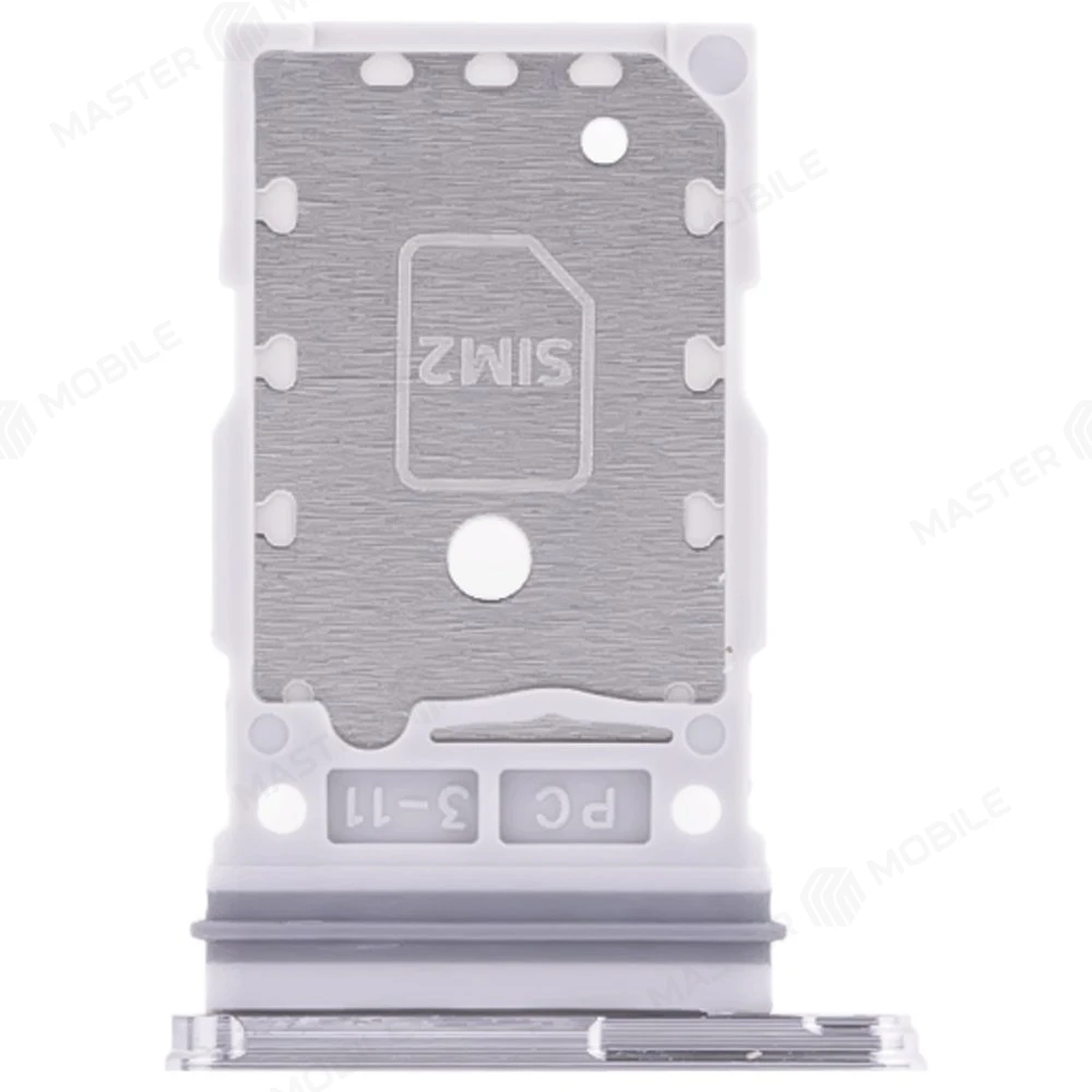 Держатель сим-карты для Samsung S901 Galaxy S22 / S906 Galaxy S22+ (серебристый) фото №2