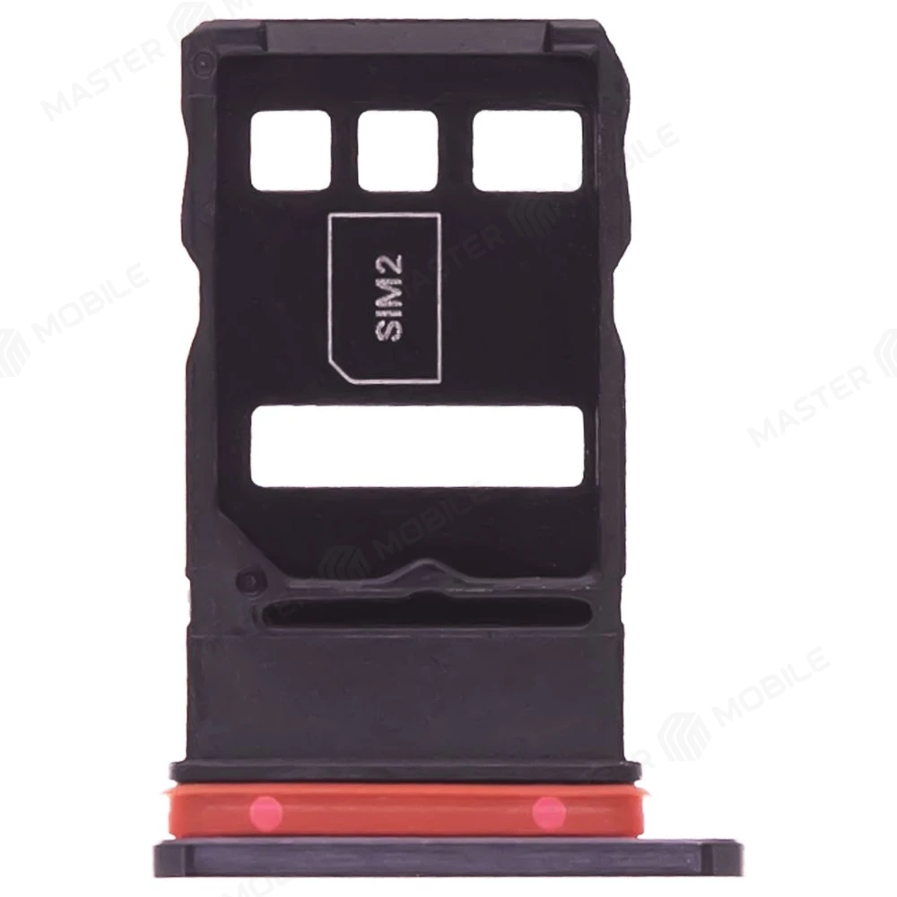 Держатель сим-карты для Huawei Honor 30 Pro+ (EBG-AN10) (черный) фото №2