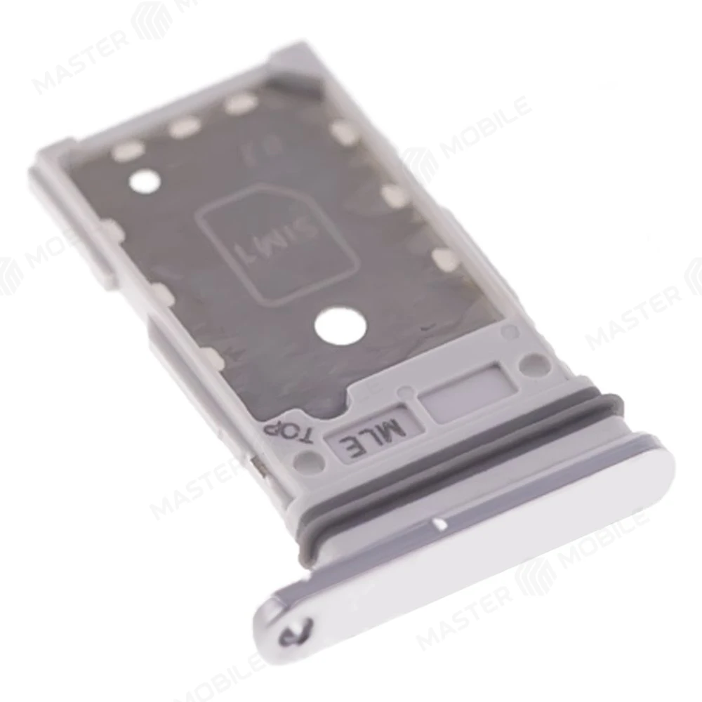 Держатель сим-карты для Samsung S908 Galaxy S22 Ultra (серебристый) фото №3