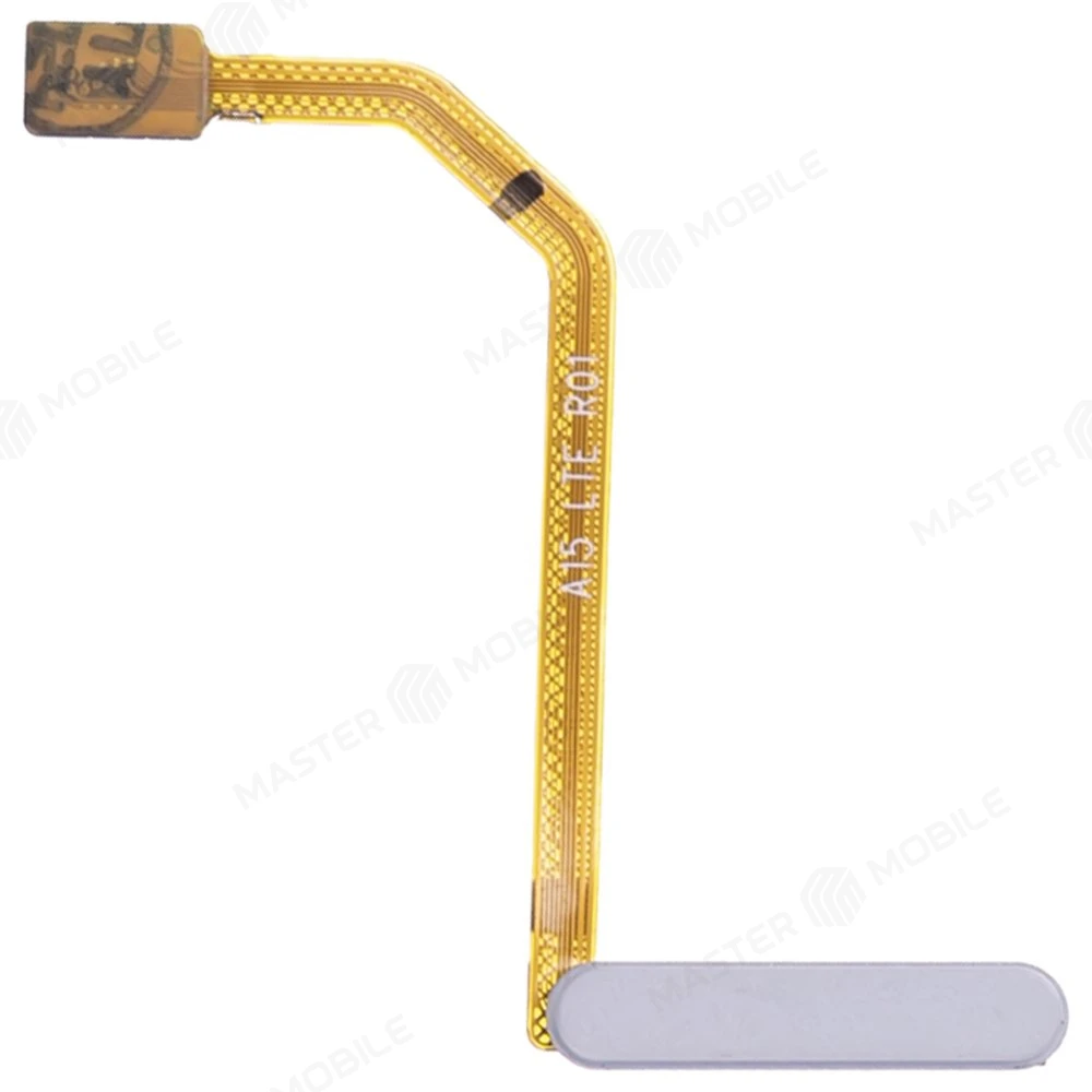 Шлейф для Samsung A155 Galaxy A15 4G с комп. + сканер отпечатка пальца (кнопка включения) (голубой) фото №1