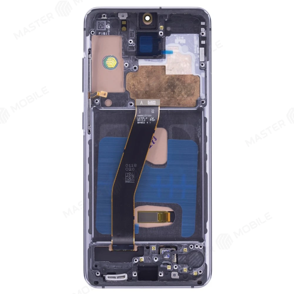 Дисплей для Samsung G981 Galaxy S20 5G + тачскрин (серый) (в рамке) (OLED) (Full Size) фото №2