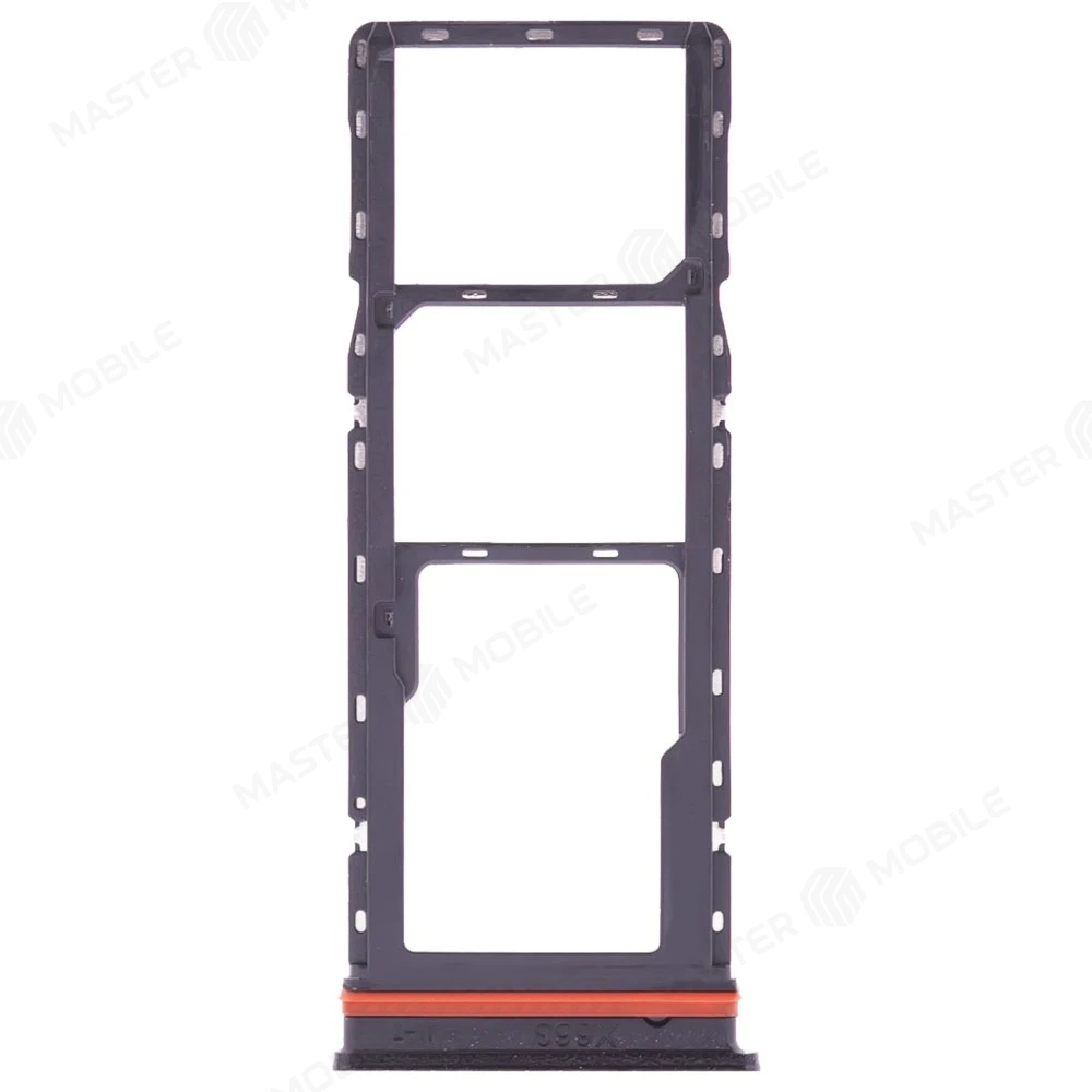 Держатель сим-карты для Infinix Note 12 (X663D) (черный) фото №2