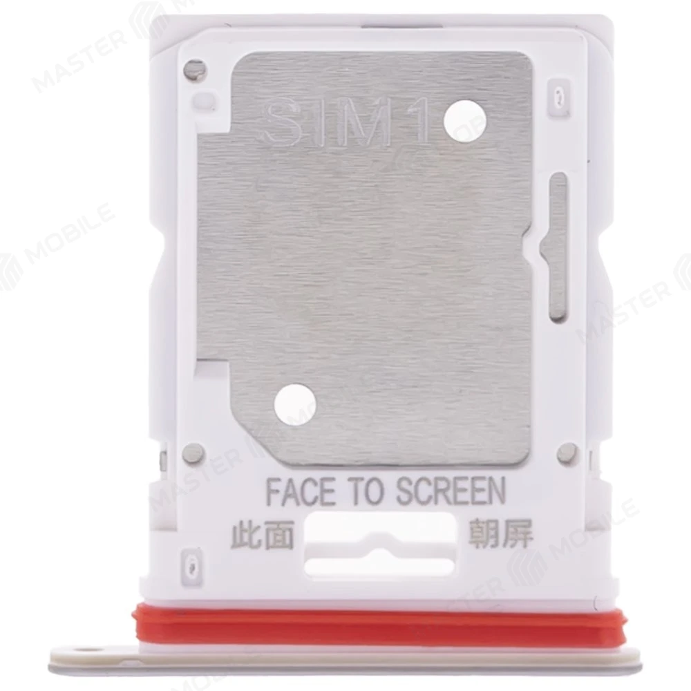 Держатель сим-карты для Xiaomi Redmi Note 12 Pro 4G (2209116AG) (белый) фото №1