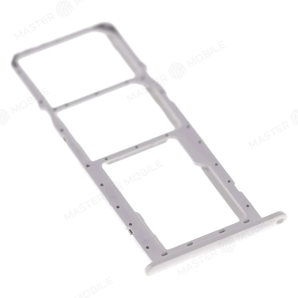 Держатель сим-карты для Samsung A115 Galaxy A11 (белый) фото №3