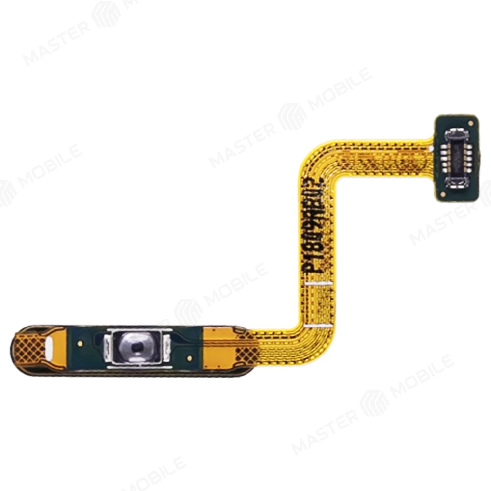 Шлейф для Samsung A225 Galaxy A22 с комп. + сканер отпечатка пальца (кнопка включения) (черный)  фото №2