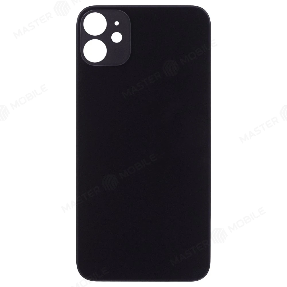 Задняя крышка для Apple iPhone 11 (черный) (с широким отверстием) фото №1