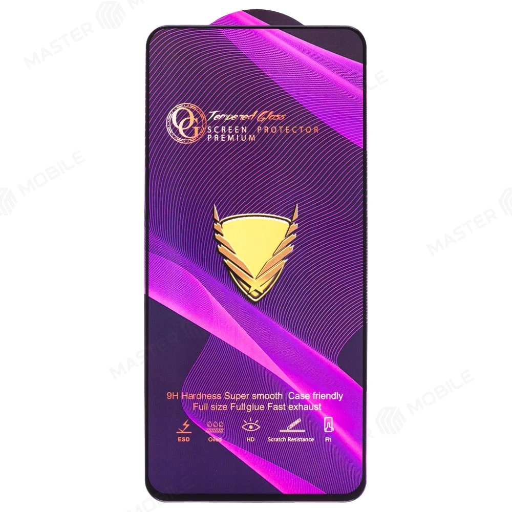 Защитное стекло OG Glass (3 в 1) для Samsung G990 Galaxy S21 FE (черный) фото №1