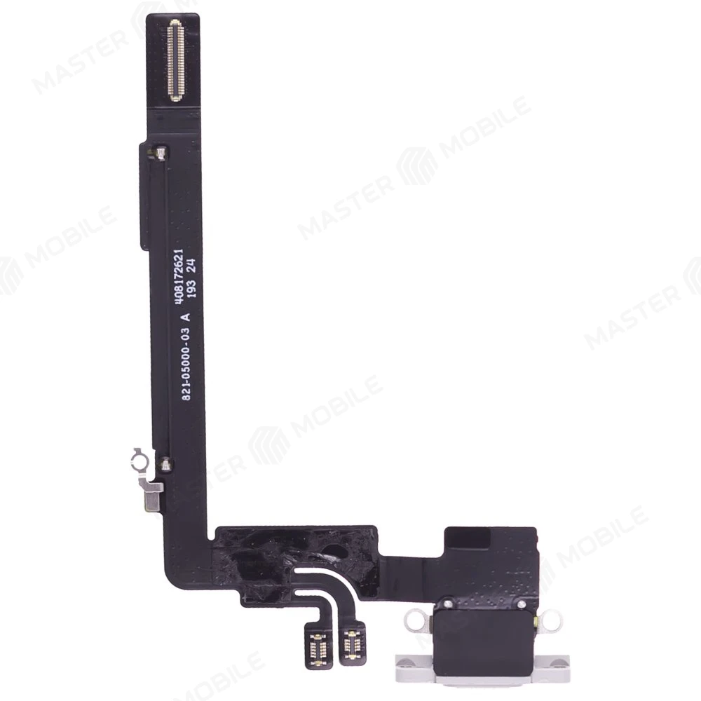 Шлейф для Apple iPhone 16 Pro Max с комп. + разъем зарядки (белый) (ORIG100)  фото №2