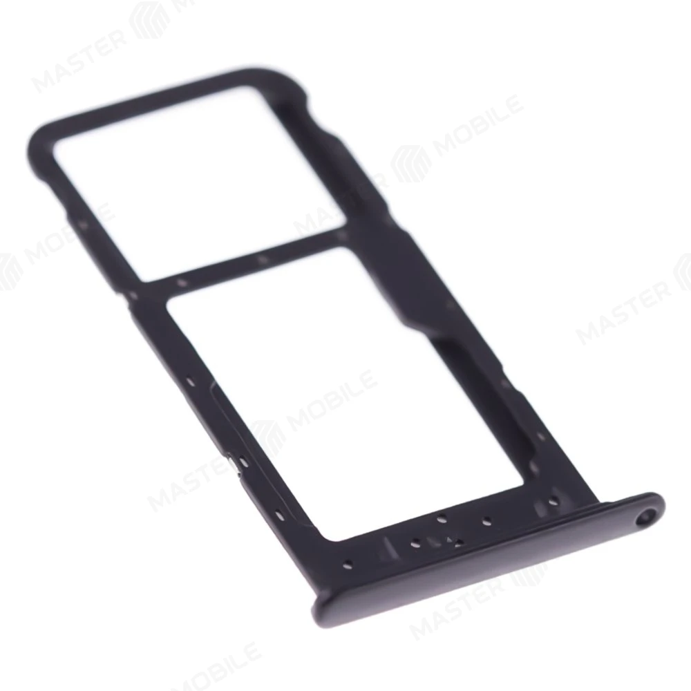 Держатель сим-карты для Huawei Honor 9 Lite (LLD-L31) (черный) фото №3