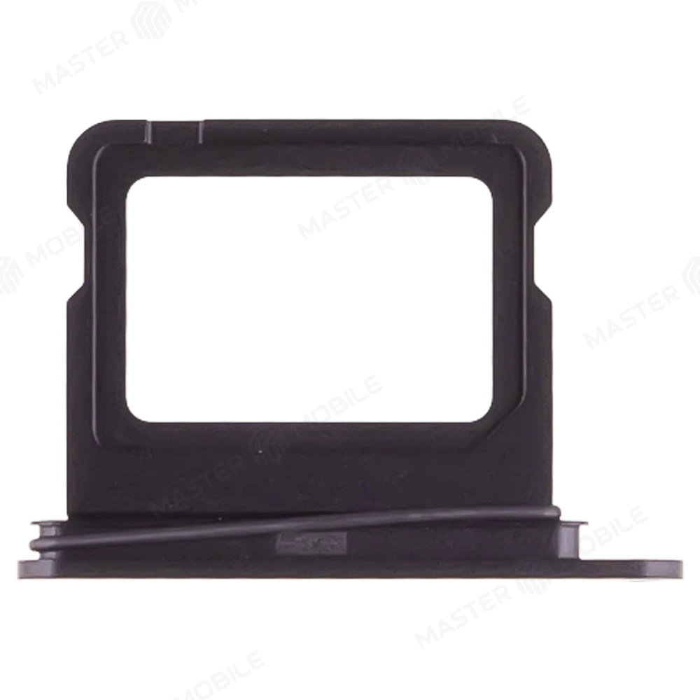 Держатель сим-карты для Apple iPhone 16 / iPhone 16 Plus (черный)  фото №1