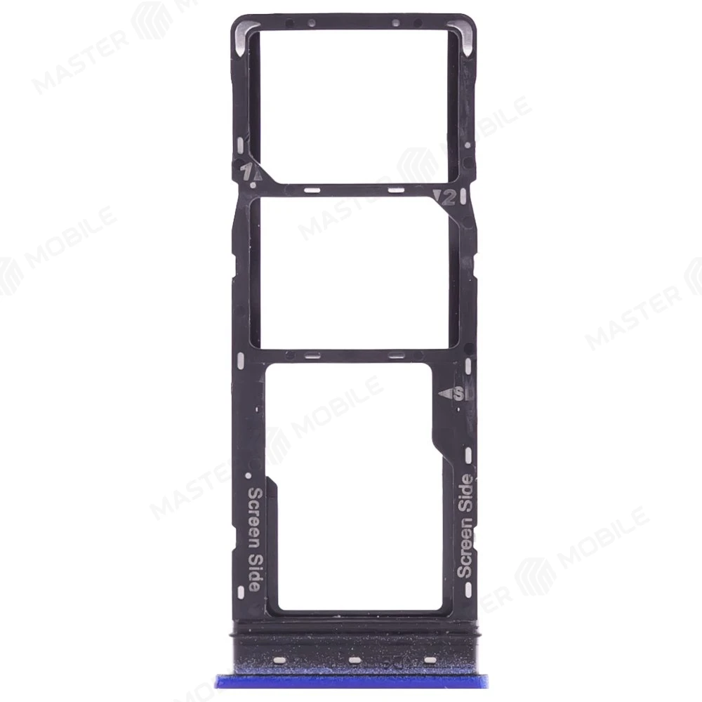 Держатель сим-карты для Tecno Spark 5 / Tecno Spark 5 Air (KD6) / Tecno Spark 5 Pro (KD7) (синий) фото №1