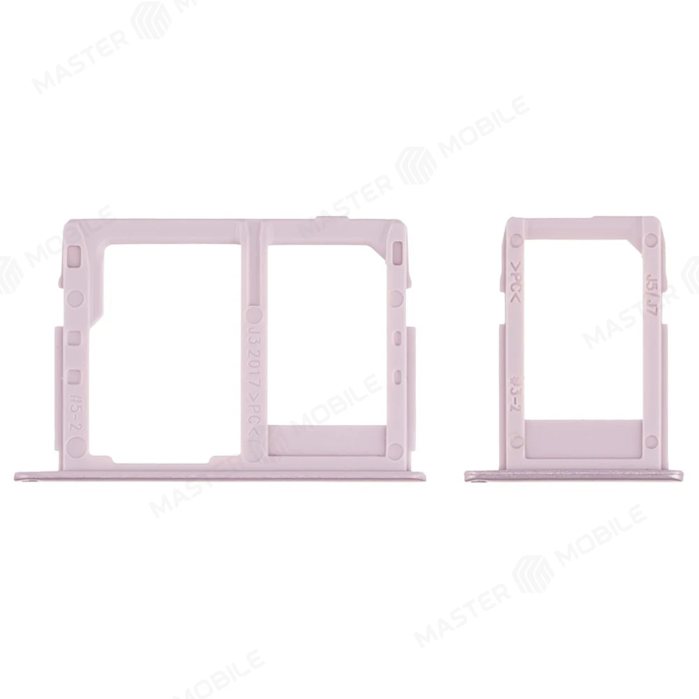 Держатель сим-карты для Samsung J330 Galaxy J3 (2017) / J530 Galaxy J5 (2017) / J730 Galaxy J7 (2017) (розовый) фото №2