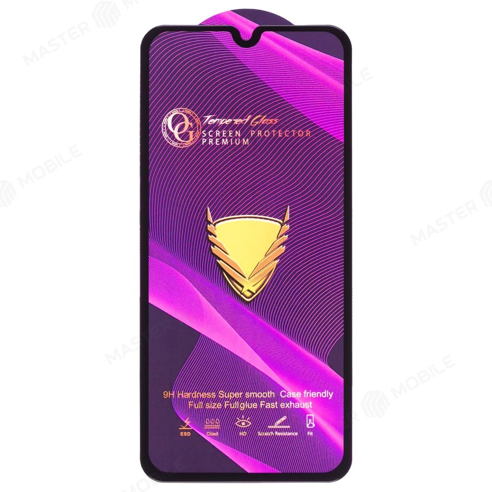 Защитное стекло OG Glass (3 в 1) для Samsung A405 Galaxy A40 / A015 Galaxy A01 (черный) фото №1