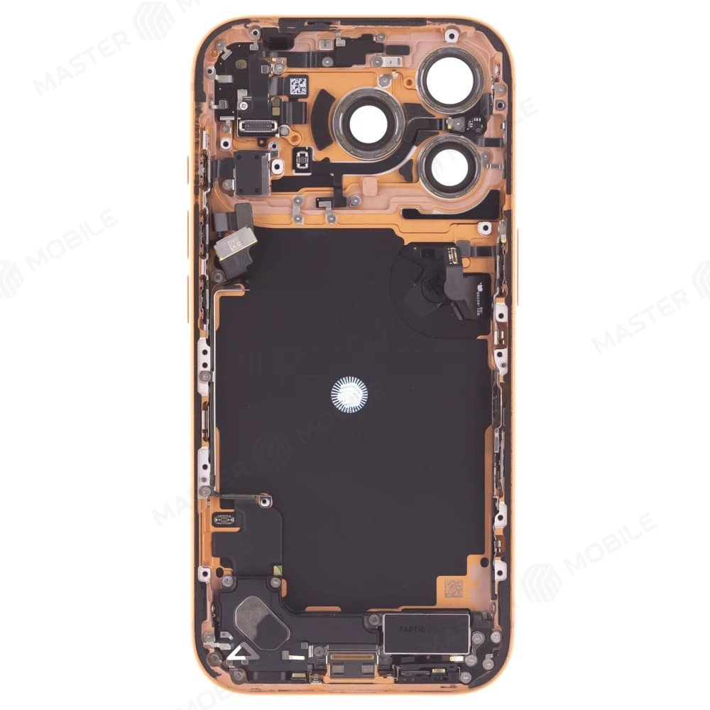 Корпус для Apple iPhone 17 Pro (SIM + eSIM) (оранжевый) (в сборе) (ORIG100) (Снятый) (возможен дефект ЛКП) фото №2