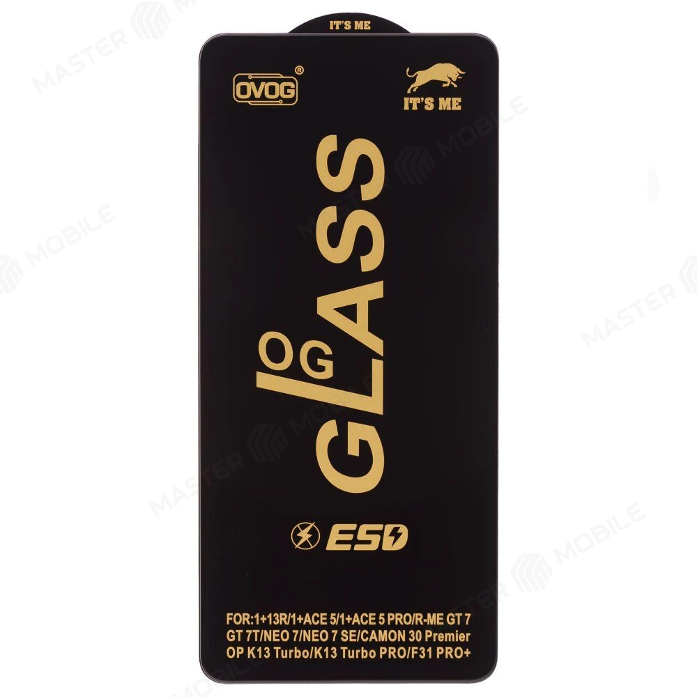 Защитное стекло OG Glass для Tecno Camon 30 Premier 5G (CL9) (черный) фото №1